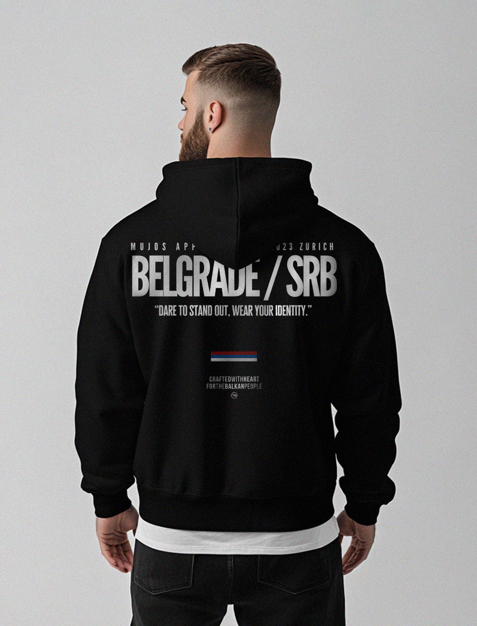 Identity: Belgrade. x Oversized Zipper